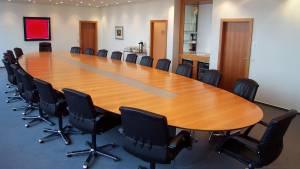 circon s-class - 8x3m - Oval elliptical conference table for Aspecta, Hamburg