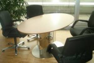 circon s-class - Elliptical one column meeting table