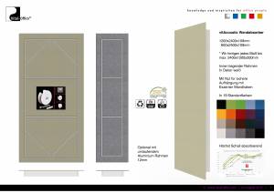 vitAcoustic colored and highly absorbent broadband wall absorbers