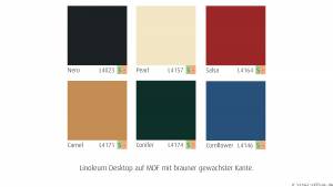 flexiconference - Produkte - Tischplatten und Farben