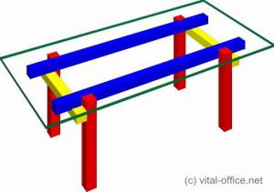 circon executive glass classics - executive desk - BAUHAUS design