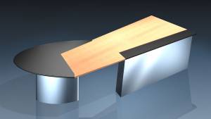 circon executive jet - executive desk - Design: Ambience chrome