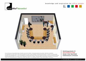 flexiconference in Bambus Massivholz - edle Konferenztischanlage