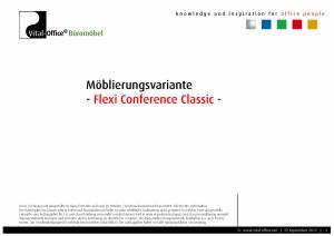 flexiconference in Bambus Massivholz - edle Konferenztischanlage