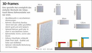 VitAcoustic 3d Frames - an acoustically correct concept