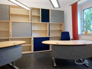 vitAcoustic Sound absorbing tambour door cabinets