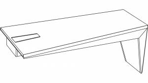 Face - circon face desk base unit with adaptation for cabinet